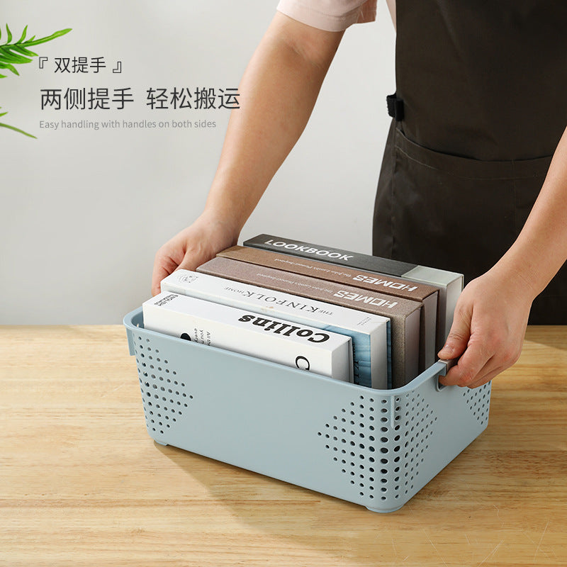 Wholesale desktop storage basket sundries storage box storage basket rectangular snack toy storage basket finishing box