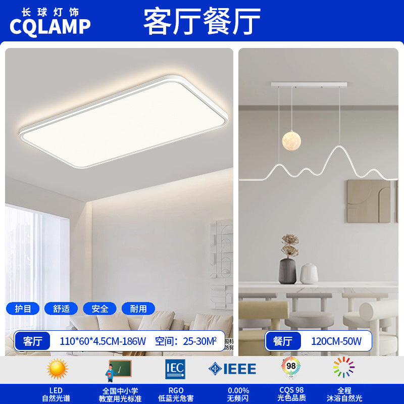 Living room ceiling light led highlight advanced sense simple and minimalist main light Zhongshan home improvement lighting package whole house combination