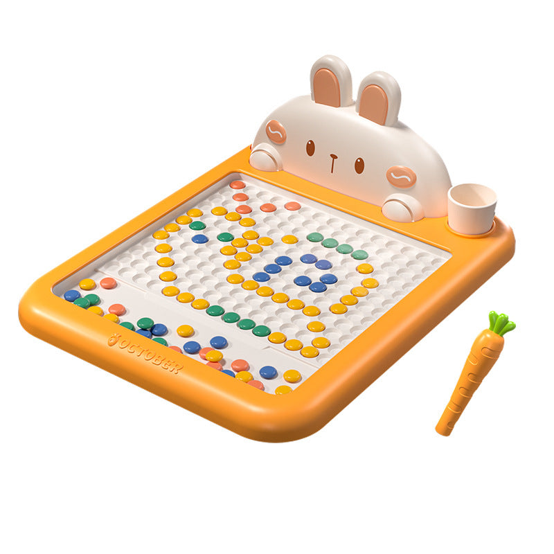 New rabbit magnetic drawing board children's animal puzzle early education puzzle pen control training magnetic drawing board 61 toy