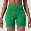 European and american cross-border new arrival: high-waisted, butt-lifting, tight-fitting sports shorts - peach lift, perfect for outdoor running, fitness, and yoga