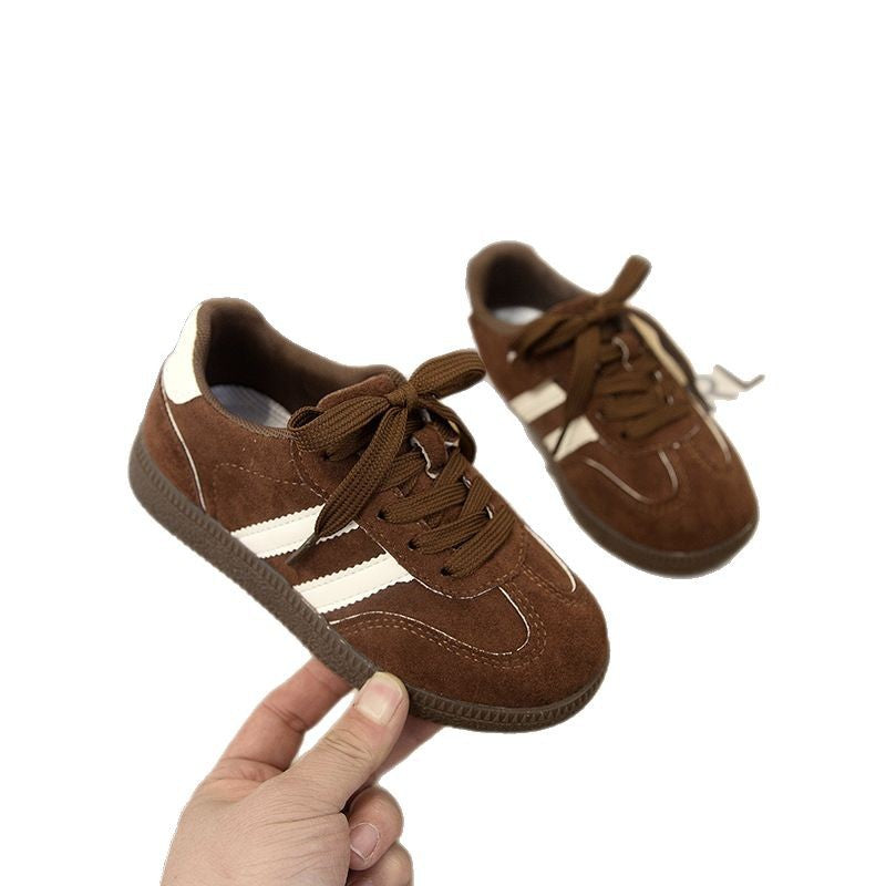 Girls casual sports shoes 2025 spring and autumn new boys fashion versatile moral training shoes children's Forrest Gump board shoes single shoes