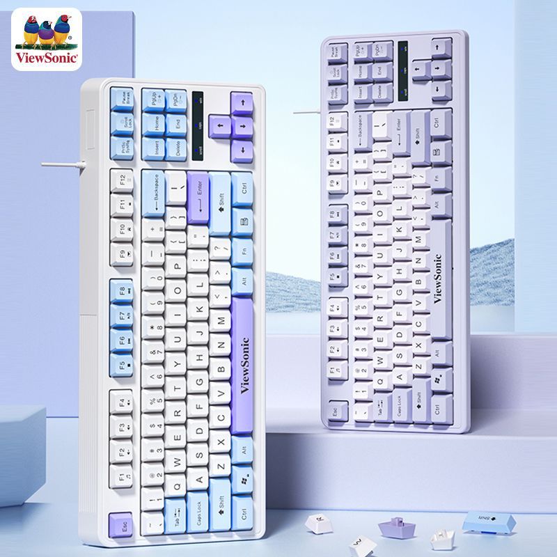 ViewSonic KU325 Keyboard Colour Puzzle Office 87 Keys Wired Desktop Laptop Universal