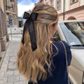 Wholesale large bow ribbon hair clips - european & american cross-border jewelry - women's exaggerated fashionable elegant lace ruffle hair accessories