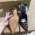 High-quality 2024 spring/summer new arrivals: yangshulin pointed-toe flat loafers for women, vintage mules with genuine leather soles and leopard print