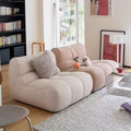 Vacuum compressed sofa casual modern lazy fabric sofa sponge single sofa cream casual living room casual