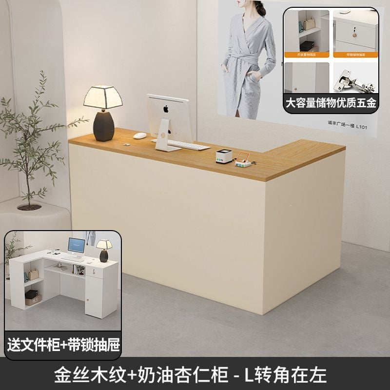 Clothing store small front desk cashier company bar table beauty salon reception counter computer desk office desk