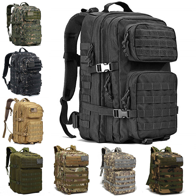Outdoor 3P Attack Tactical Backpack Multifunctional Large Capacity Camouflage Wilderness Camping Waterproof Sports Mountaineering Backpack