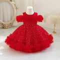 Ready-to-ship wholesale toddler formal dresses, tulle cake princess dresses for baby girls' birthday parties