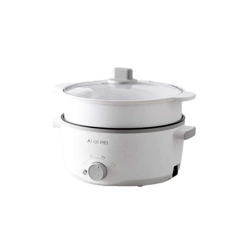 Electric hot pot non-stick household electric cooking pot electric hot pot for cooking porridge and rice small electric pot dormitory mini multifunctional all-in-one pot
