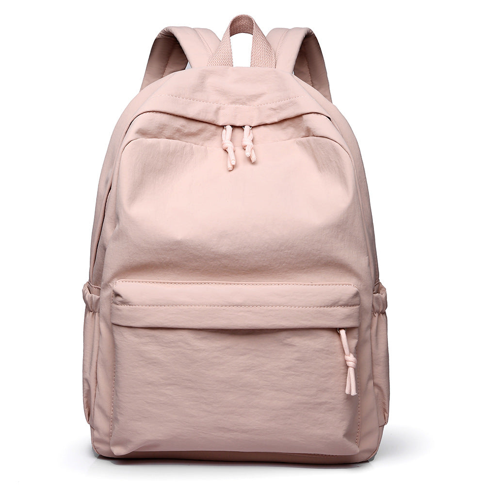 School bag High value Japanese simple campus backpack Korean version of college style student backpack Commuter bag Travel bag