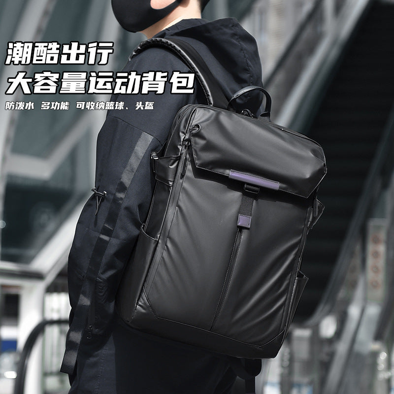 Sports backpack Men's helmet bag Cross-border hot-selling trendy backpack Basketball bag Large capacity dry and wet separation