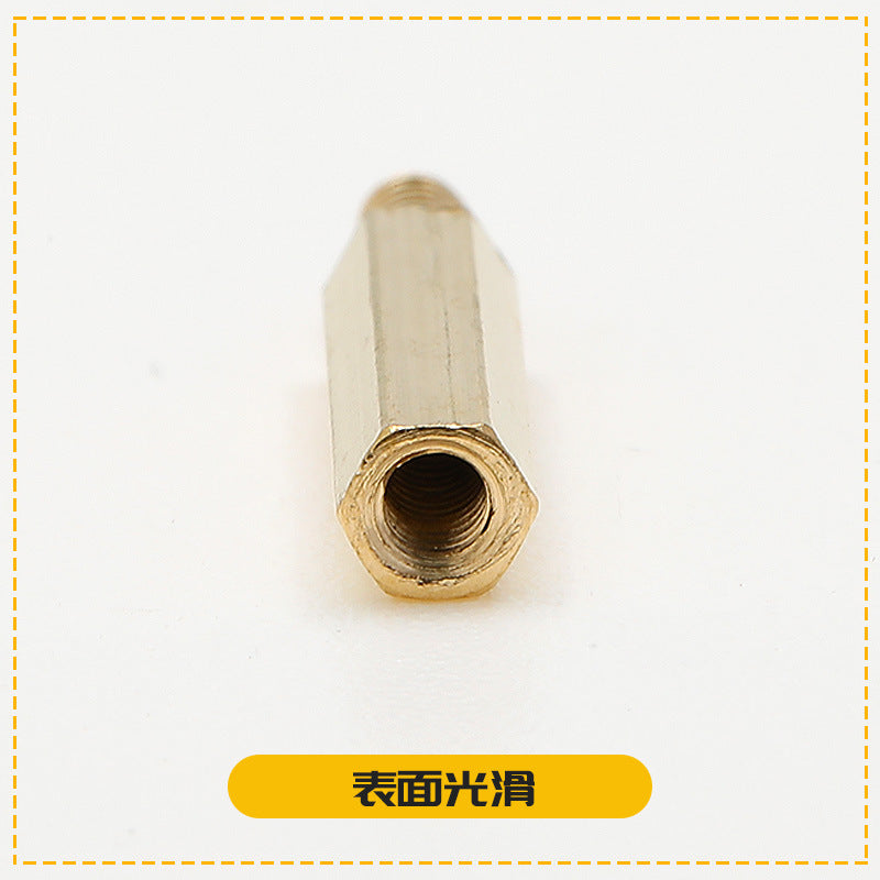 Hexagonal copper pillar surveillance camera security hexagonal single pass copper pillar multi-specification single head external tooth isolation copper stud M2