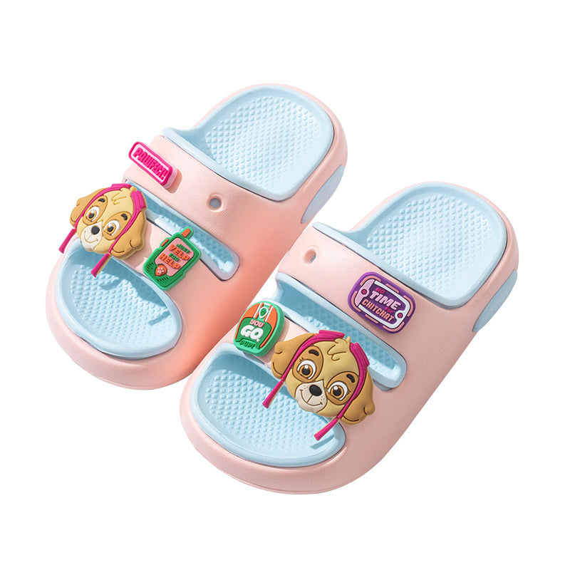 Paw patrol kids clogs boys slippers stepping on shit indoor non-slip kids boys beach shoes girls sandals