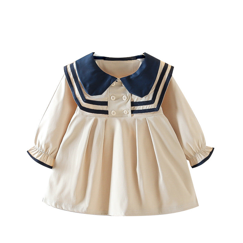 Girls' spring dress  new spring/autumn style baby chic princess dress little girl preppy style dress dropshipping available