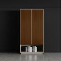 Retro file cabinet, office wall-mounted storage cabinet, storage cabinet, luxury boss background cabinet, bookcase floor
