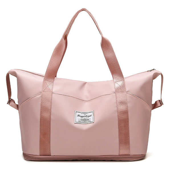 Cross-border travel bag expandable large-capacity fitness bag lightweight and simple style unisex business travel bag