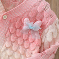 Fall and winternew arrivalgradient colorfulcardigantutu skirtcute princess cardigansuit