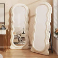 Dressing mirror douyin internet celebrity same style mirror wavy full-length mirror ins bedroom for home floor-standing full-length fitting mirror