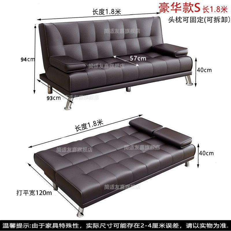 Lazy person's convertible sofa bed for bedroom, living room, office, small apartment – foldable, multi-functional, perfect for rentals