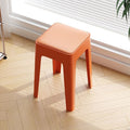 Thickened plastic stool for home use, extra thick, simple, stackable, comfortable for long periods of sitting, high stool, storage, pulley, living room
