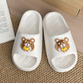 Rotate bear slippers women's eva thick solesummeroutwearcute indoor home bathroom non-slip deodorizing filter one-piece sandals