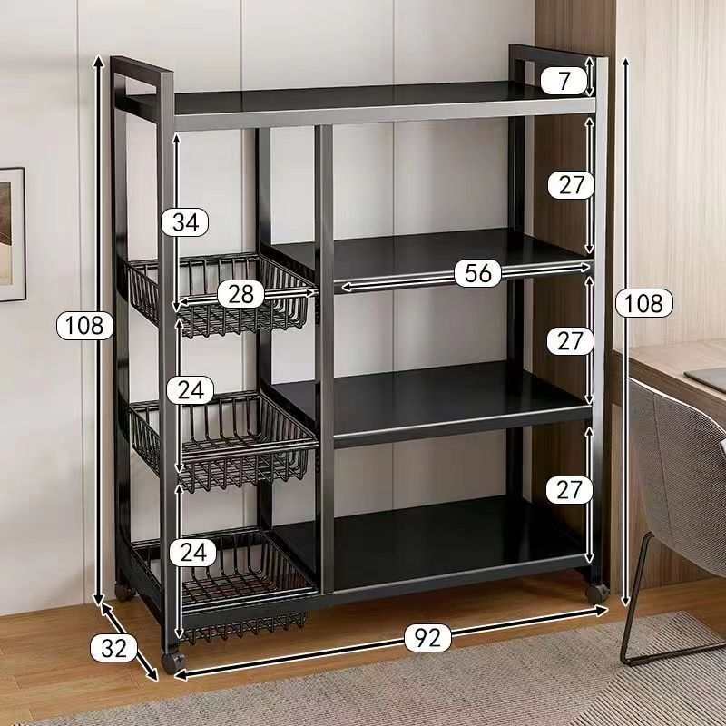 Kitchen vegetable basket floor-standing storage rack multi-layer storage vegetable and fruit storage rack multi-functional vegetable storage basket