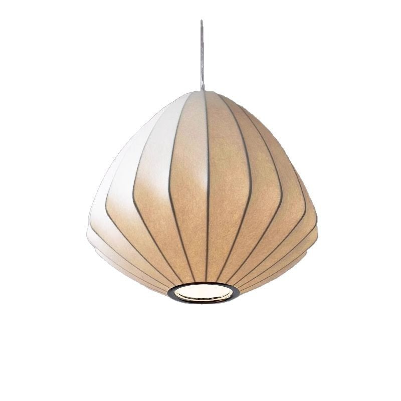 Wabi Silent Wind Living Room Chandelier Retro New Chinese Lantern Silk Zen Light Japanese Restaurant Homestay Ambient Light