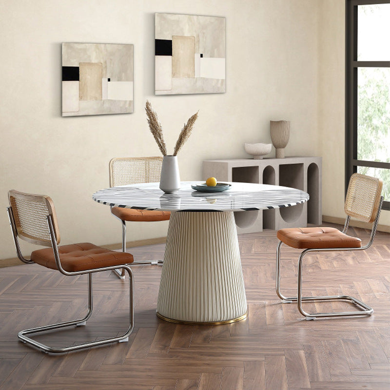 Wabi-sabi style dining chair with backrest, casualfor home study bedroom dressing chair, coffee shop tea room guest rope solid wood chair
