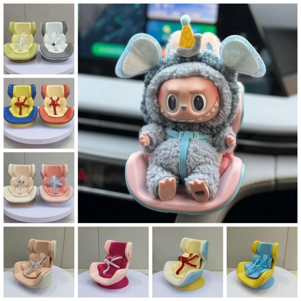 Labubu compatible car seat vent clip - cute car ornament doll blind box