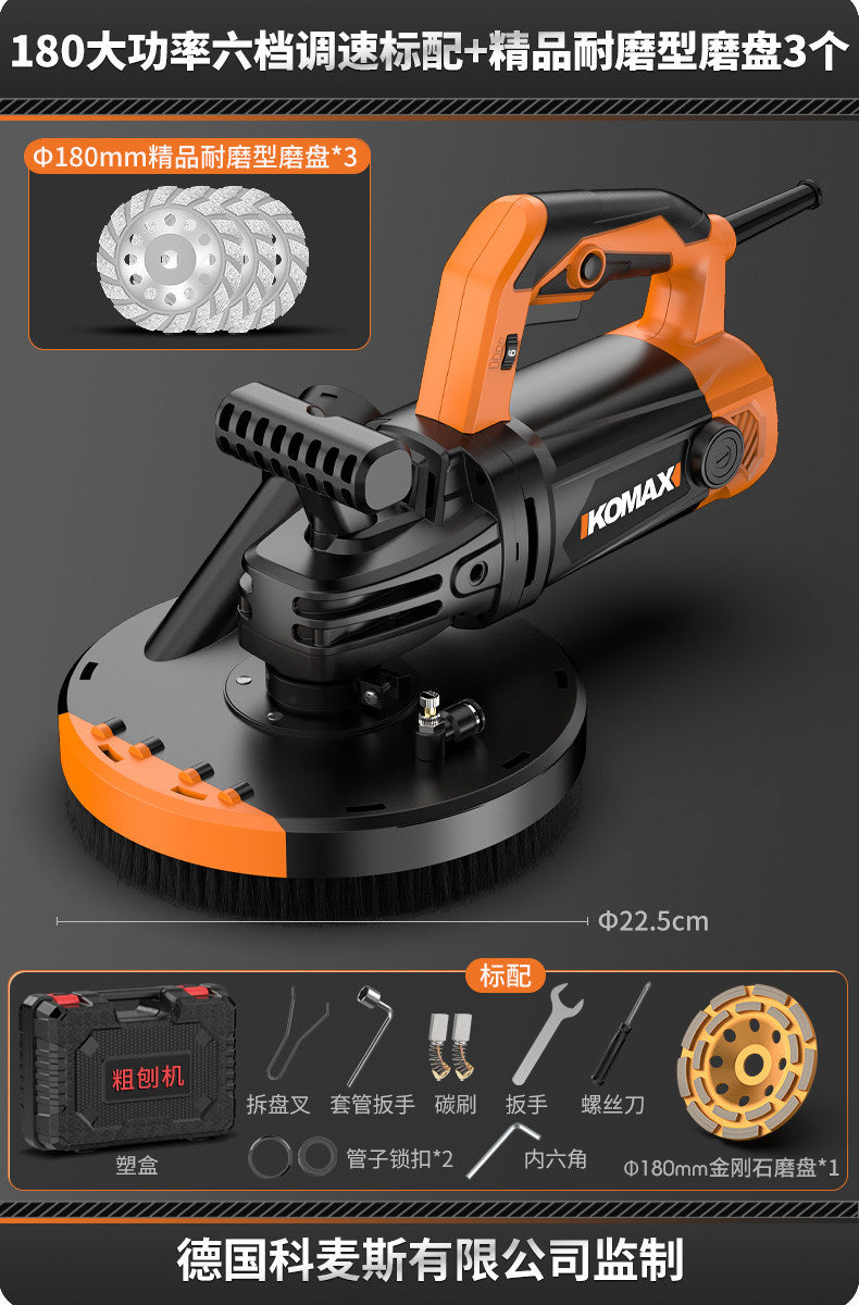 High-power wall planer - the ultimate wall scraping tool for rough planing, sanding, and removing putty from walls. also suitable for concrete. electric dust-free sanding machine