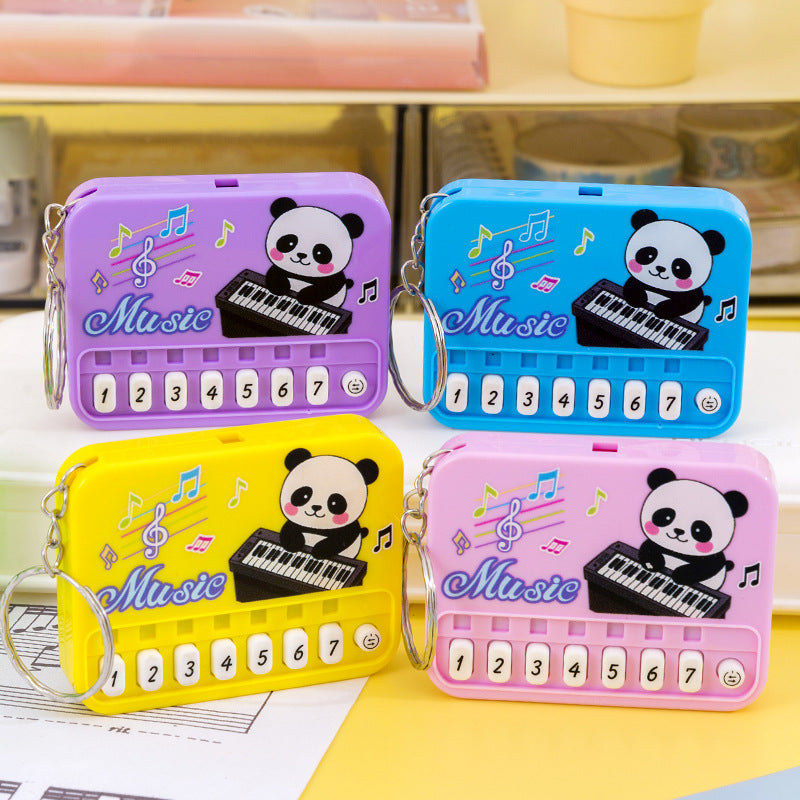 Mini pocket piano kids electronic keyboard - playable, light-up, creative, high-value keychain charm toy