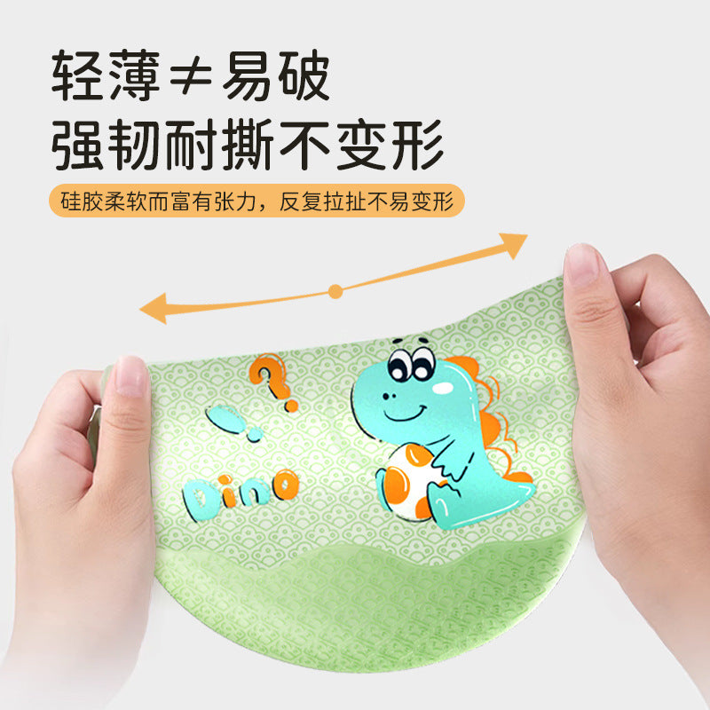 Baby eating bib silicone waterproofsoft bib kids feeding saliva bib baby food supplement bib