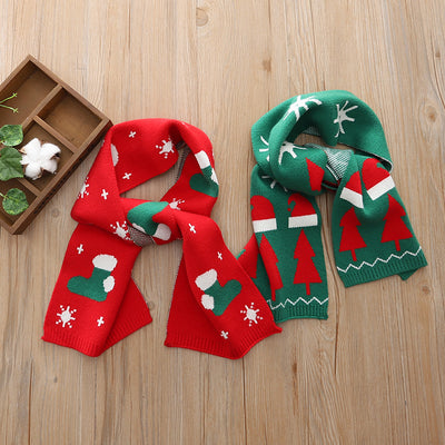 Kids' scarf - new  winter collection - baby christmas gift - knitted wool scarf - warm, thickened scarf for boys and girls