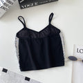 Fashion suspender tube top vest women's summerprinting heavy industry sequin exposed navel design street hot girl petitestops