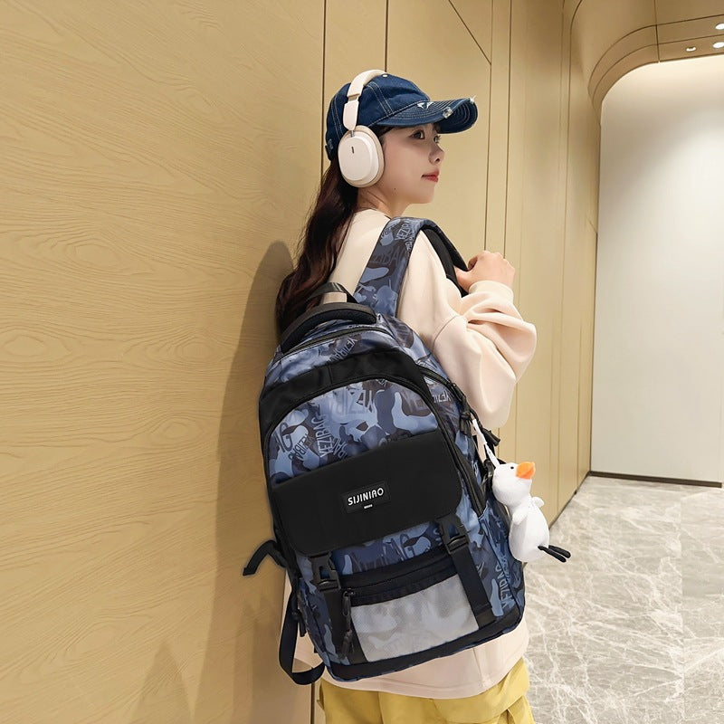 School bag female Korean version high school Japanese college student large capacity backpack junior high school student primary school student backpack