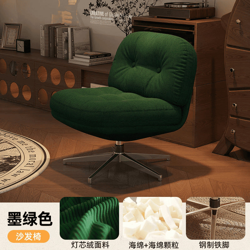 Factory direct rotating lazy sofa chair - designer style recliner for living room or balcony - casual single seater