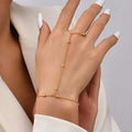 New amazon cross-border fashion niche style women's gold finger chain