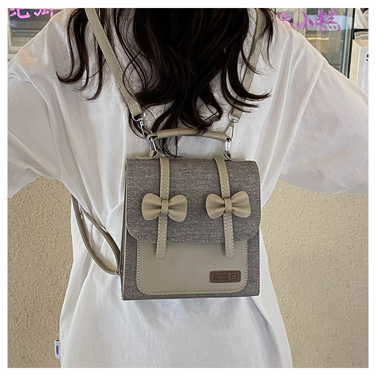 Cross-border backpack women's fashion niche design sense leisure student class schoolbag high value lightweight travel backpack