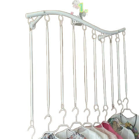 Wall-mounted side rack children's clothing store decoration clothes rack wavy side-mounted women's clothing front-mounted side rack wall-mounted clothes
