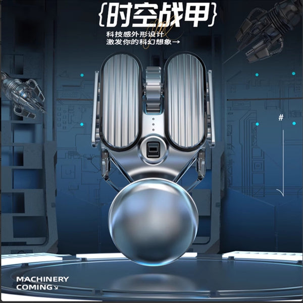 Q3 Wireless Bluetooth Mouse Mute Game E-sports Special Notebook Rechargeable Mechanical Office Metal Texture