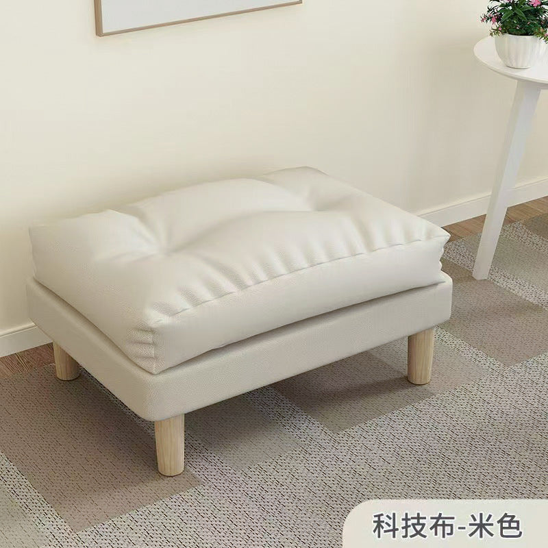 Cream cloud lazy sofa double reclining rental house bedroom no-wash small apartment foldable dual-purpose sofa bed