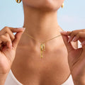 Full body titanium steel fashion stainless steel necklace accessories women's sense of design summer jewelry accessible luxuryniche style necklace
