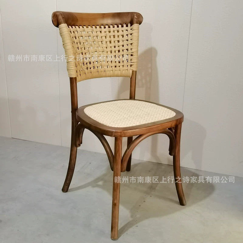 Italian dining chair - modern minimalist light luxury dining table and chair set - designer style nordic 2025 new arrival dining stool