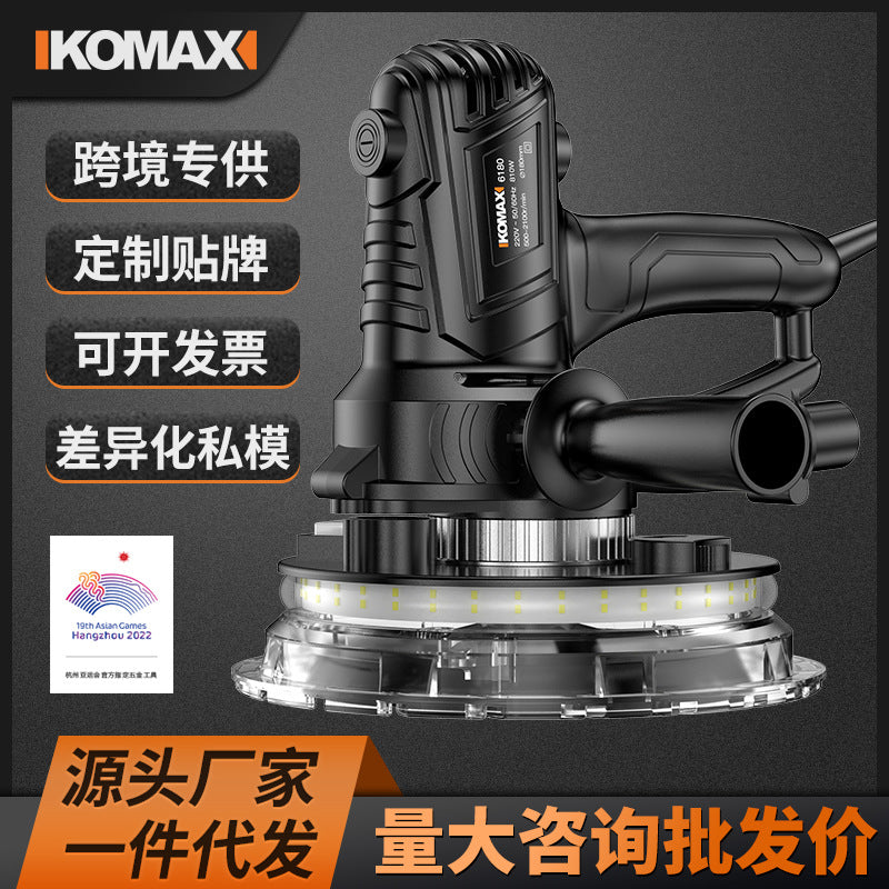 High-power wall sander with dust collection, wall putty sanding machine, electric ultra-light sanding machine