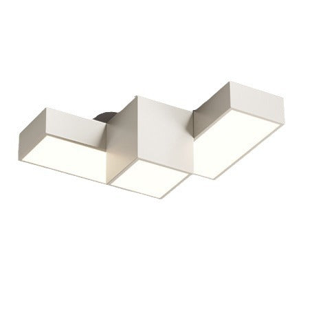 Creative geometric living room ceiling light modern simple atmosphere square home personalized combination whole house lighting package