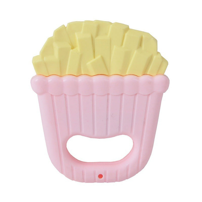 Cross-border  export newborn baby rattle soothing toy 0-1 year old tooth grinding stick boiled tooth glue manufacturer