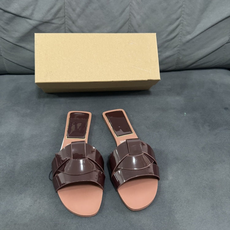 Spanish summer new fashion criss-cross strap flat sandals & slippers - casual & comfortable women's footwear