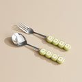 Cute and creative stainless steel cake & dessert spoons & forks - adorable animal fruit forks & coffee spoons - home tableware