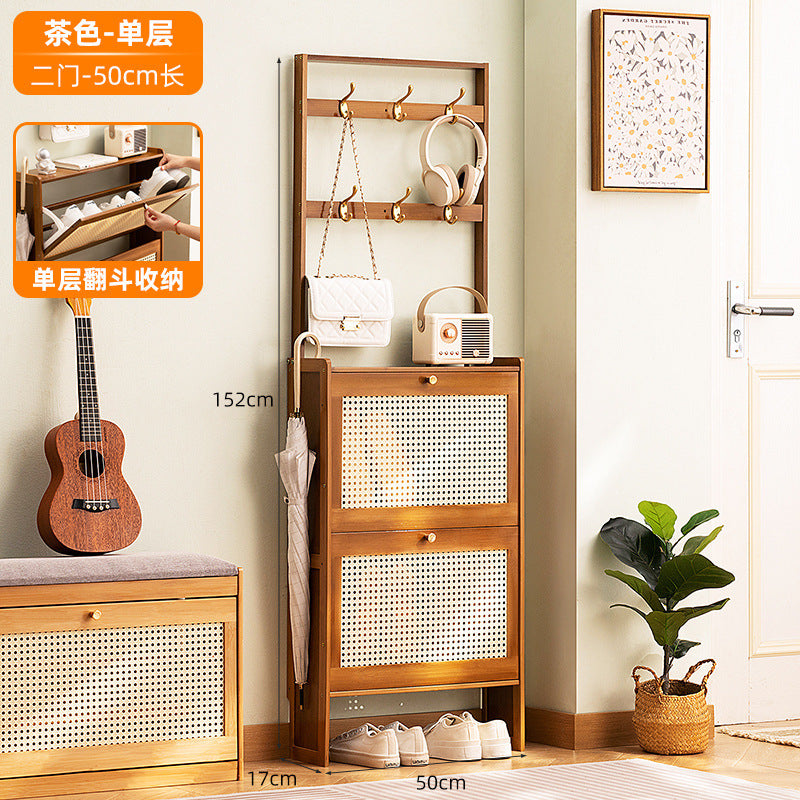 Simple shoe rack household door multi-layer with door dust-proof entry shoe rack shoe cabinet high vertical integrated storage rack