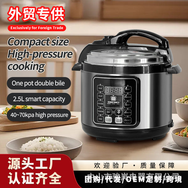 跨境电压力锅6L大容量 家用多功能电饭煲智能预约pressure cooker